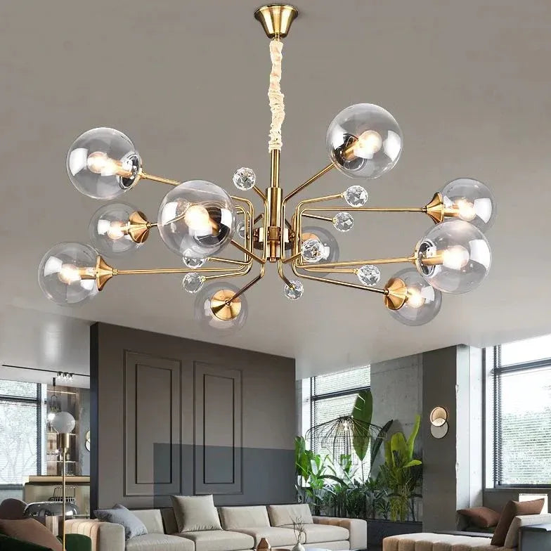 Adjustable Flow Line Modern Chandelier