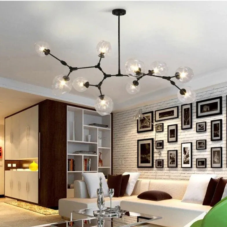 Transparent Glass Ball Modern Minimalist Chandelier