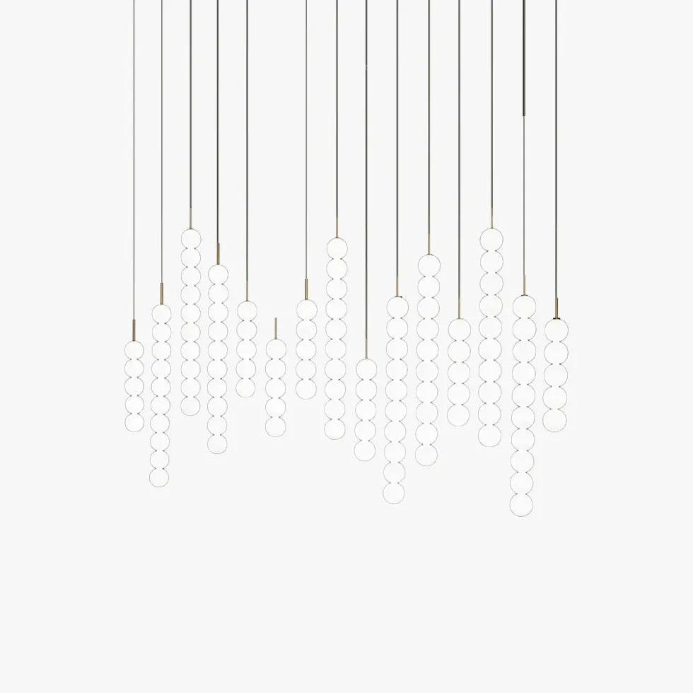 String of Pearls White Modern Pendant Light