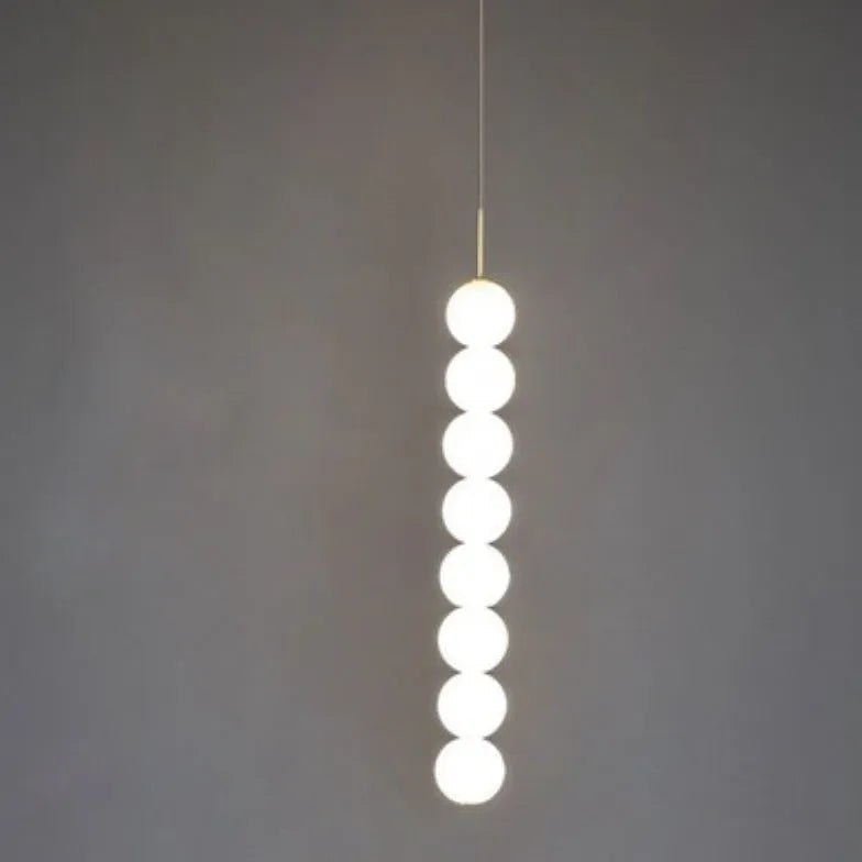 String of Pearls White Modern Pendant Light