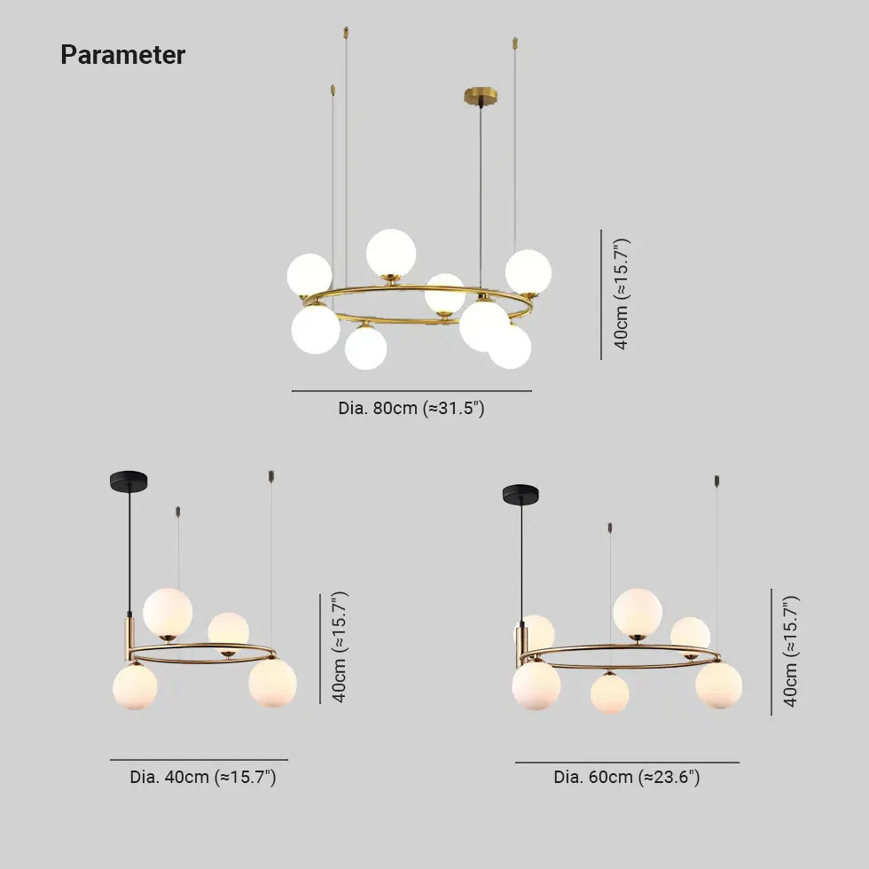 Circular for Living Room Modern Pendant Light