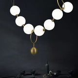 Multiple Irregularly Arranged Acrylic Spheres Ceiling Light