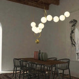 Multiple Irregularly Arranged Acrylic Spheres Ceiling Light