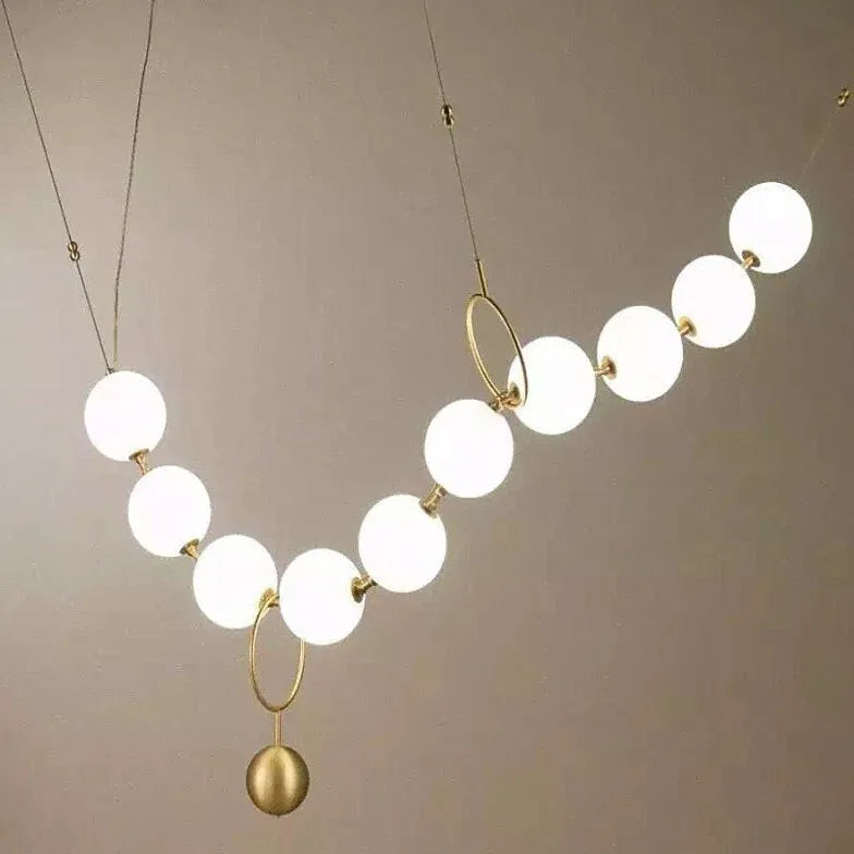 Multiple Irregularly Arranged Acrylic Spheres Ceiling Light