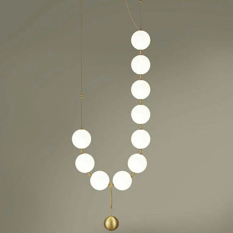 Multiple Irregularly Arranged Acrylic Spheres Ceiling Light