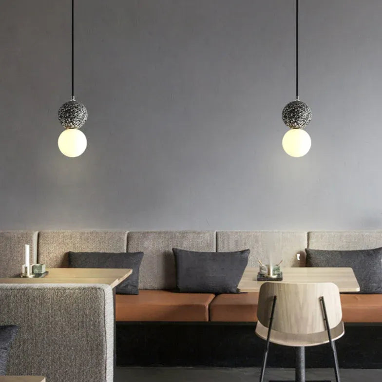 Terrazzo Spherical Modern LED Pendant Light