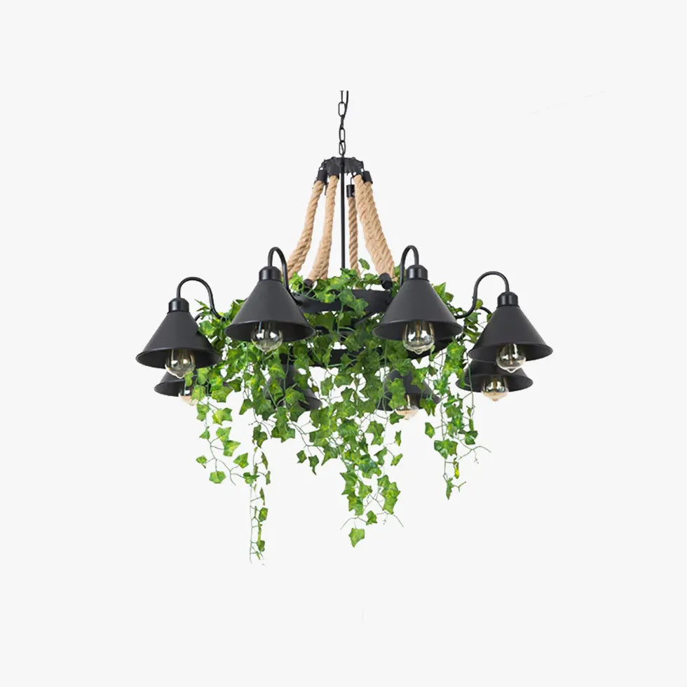 Industrial Tree Leaves Dining Room Vintage Pendant Light