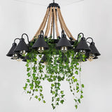 Industrial Tree Leaves Dining Room Vintage Pendant Light