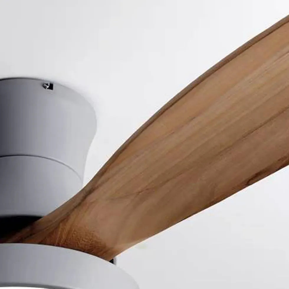 Three-Blade Wooden Ceiling Fan with Light