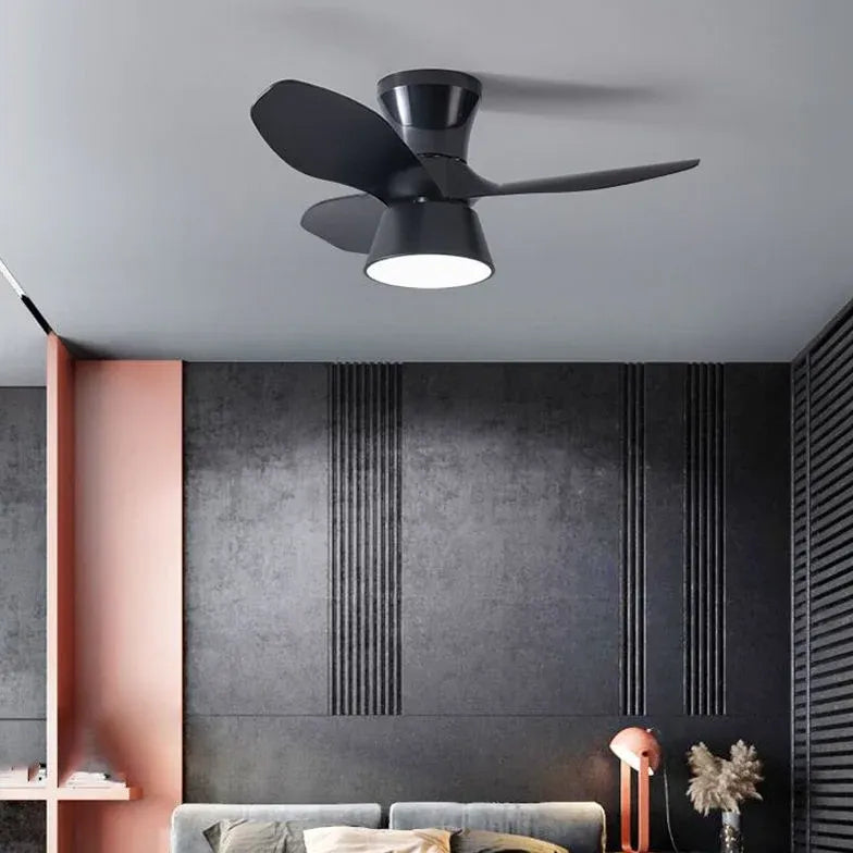 Streamlined Minimalist Ceiling Fan with Light