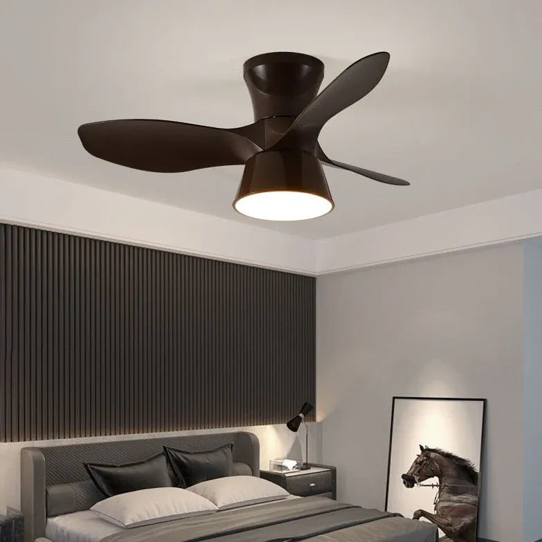 Three-Blade Minimalist Ceiling Fan with Light