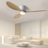 Three-Blade Streamlined Ceiling Fan with Light