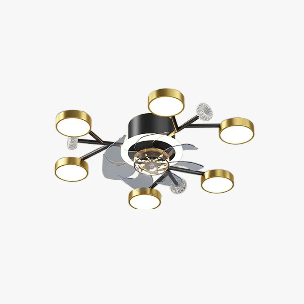 Ceiling Fan with Light Minimalist Chandelier