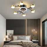 Ceiling Fan with Light Minimalist Chandelier