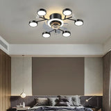 Ceiling Fan with Light Minimalist Chandelier