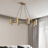 Metallic Shine Multi-head Gold Modern Chandelier