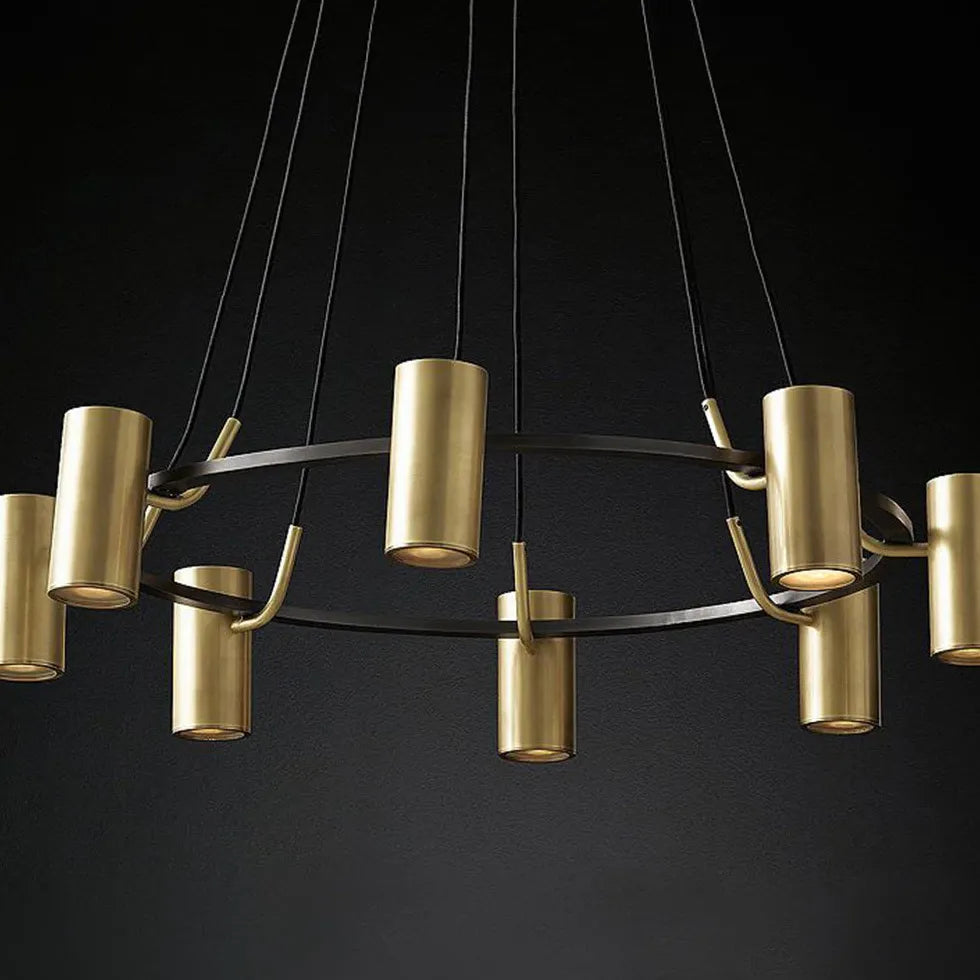 Metallic Shine Multi-head Gold Modern Chandelier