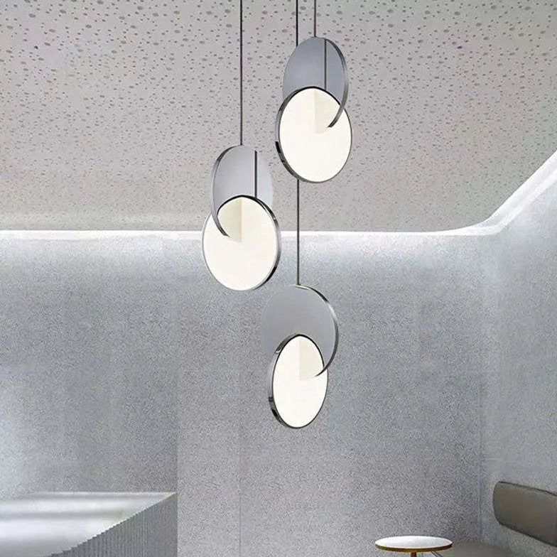 Round Geometric Modern Pendant Light