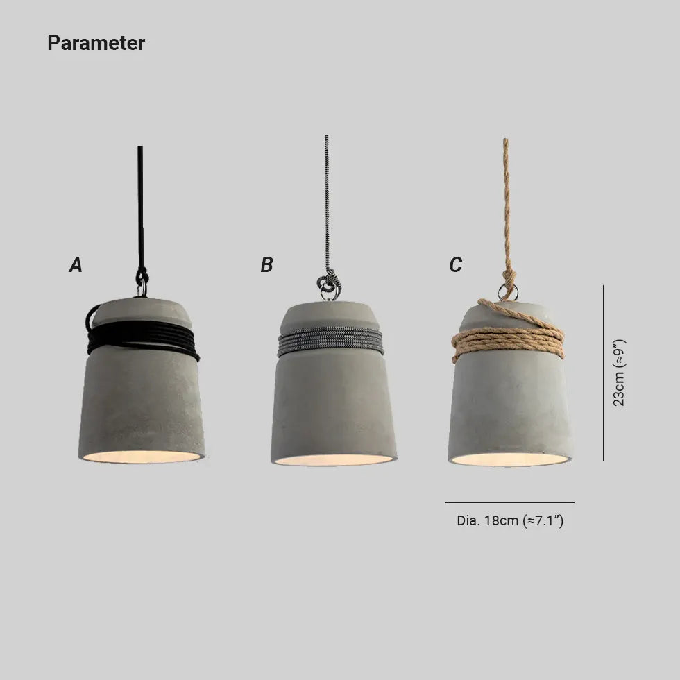 Cement Rough Concrete Texture Industrial Ceiling Light