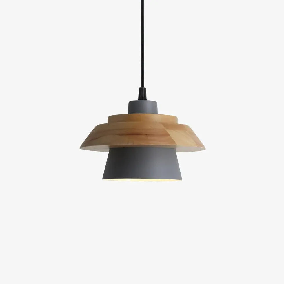 Metal Wood for Bedroom Modern Ceiling Light