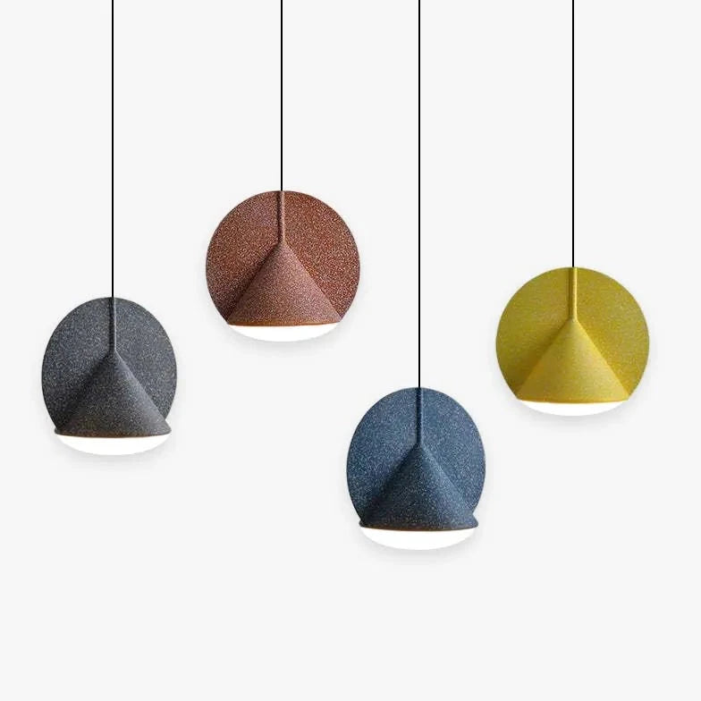 Conical Granular Texture Modern Pendant Light