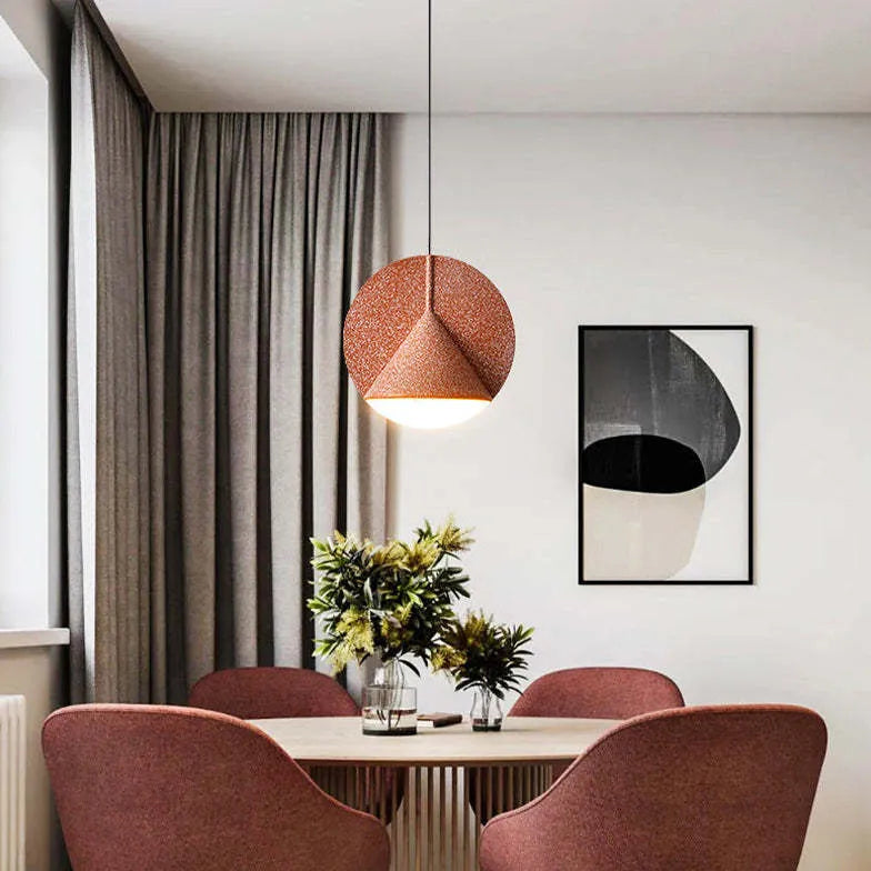 Conical Granular Texture Modern Pendant Light