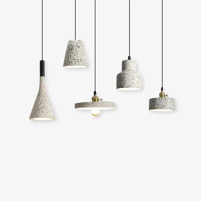 Terrazzo-style Speckled Texture Pendant Light