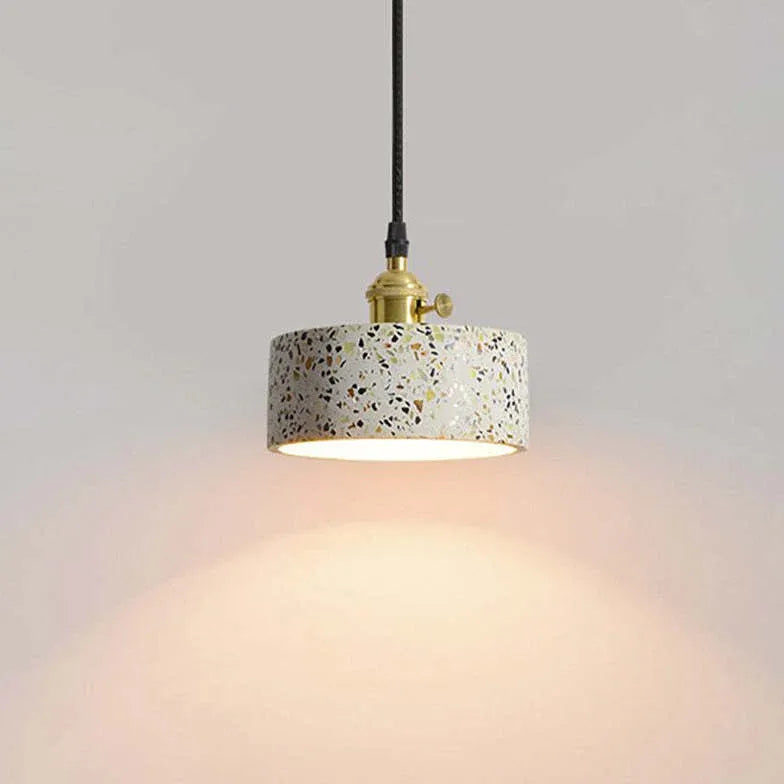 Terrazzo-style Speckled Texture Pendant Light