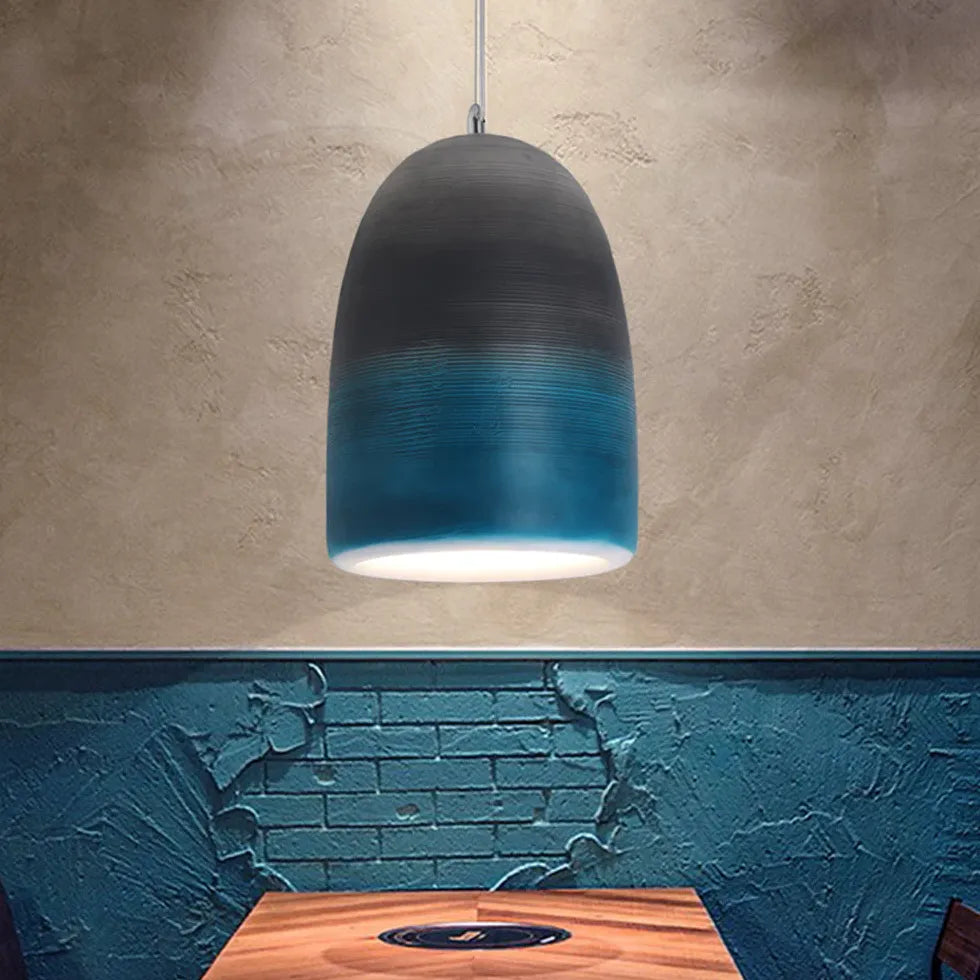 Various Textures Bell Shape Modern Ceiling Light